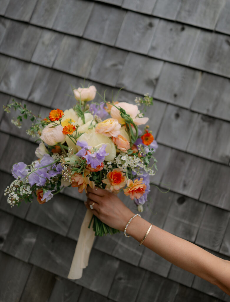 Flower bouquet for Maine wedding day